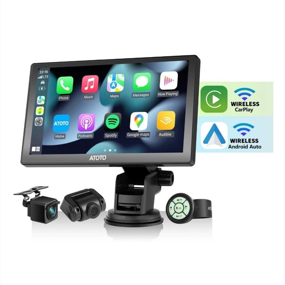 ATOTO P8 Portable Wireless Android Auto 7” Car Stereo - Picture 1 of 12